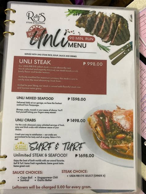 Ro’s Steak n’ Seafood, Quezon City (2024) .